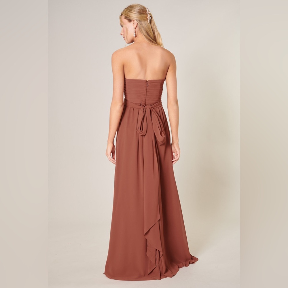 R.S.V.P Sugarlips Women’s Beloved Ruched Sweetheart Convertible Dress Rust Small - Picture 2 of 15